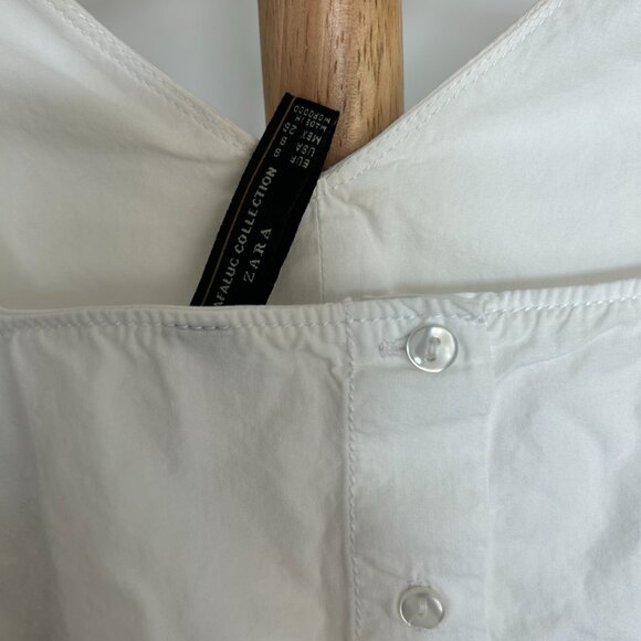 Zara White Sleeveless Blouse - Picture 5 of 5